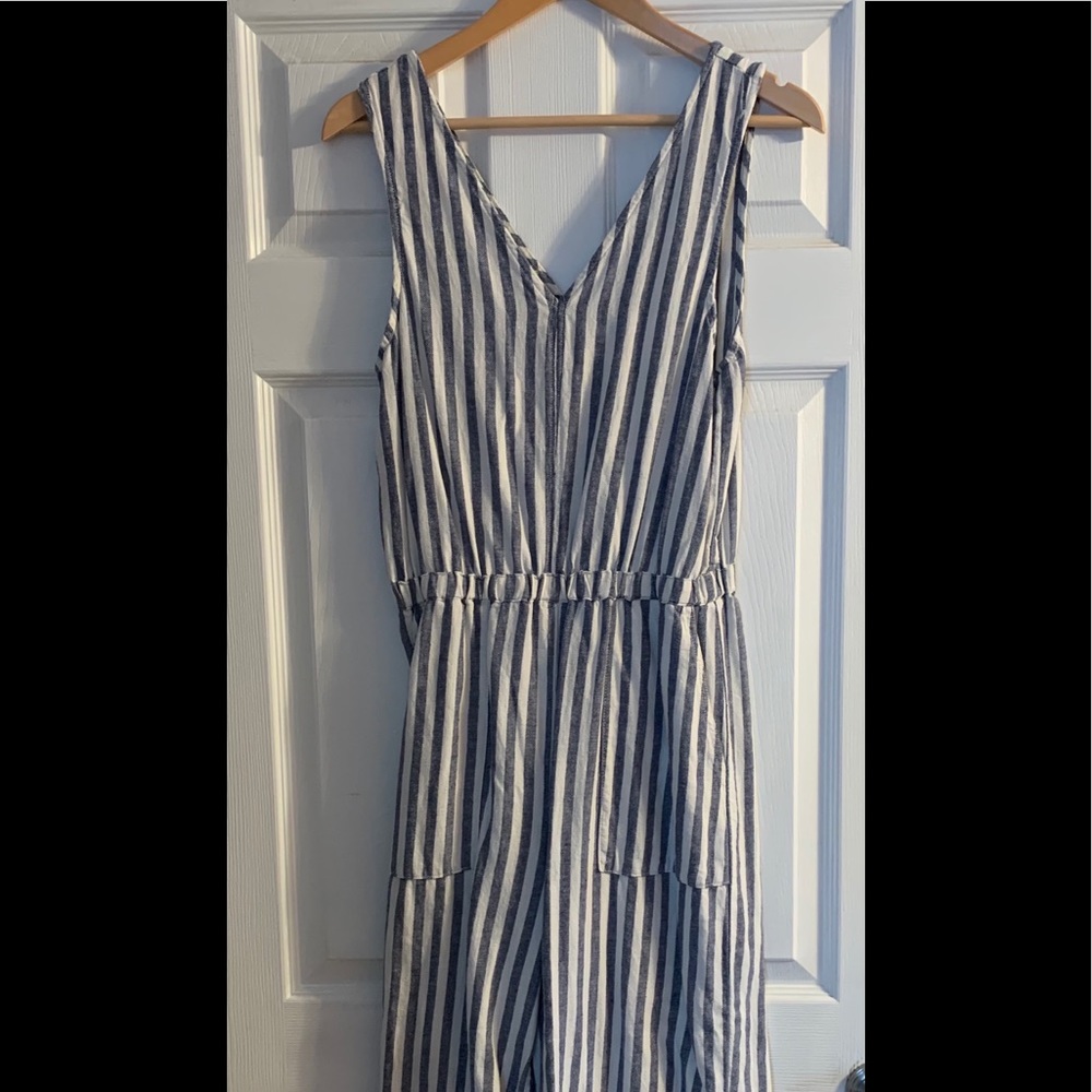 *SALE* Splendid Cropped Jumpsuit Blue & White